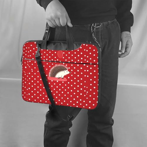 Sac ordinateur portable étanche à motif hérisson rouge - 2