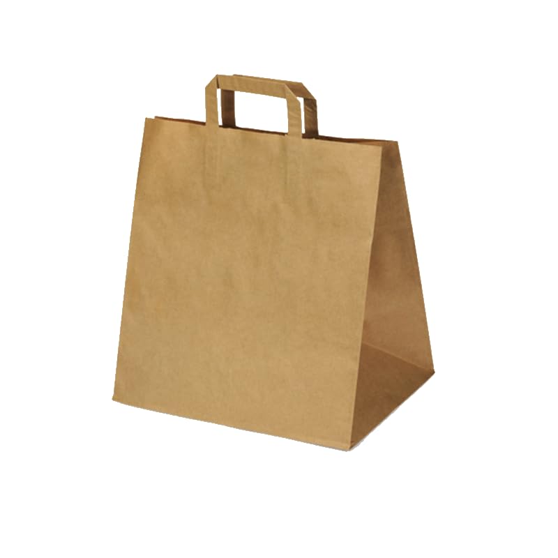 FBE EMBALLAGES Sac Kraft Brun avec poignée (Sac Kraft Brun 22x10x28cm Vendue par 250)