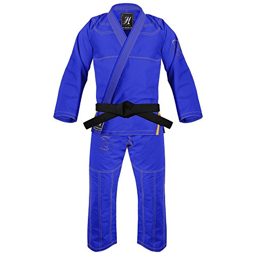 War Tribe Men's Brazilian Jiu Jitsu Gi - Hydrogen Ultra-Light Gi (Blue, A2)