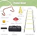 Agility Ladder & Speed Hurdles Soccer Training Equipment Kit Football Training| Footwork Drills | Cones Goalkeeper Practice Equipment for Kids Youth Adult