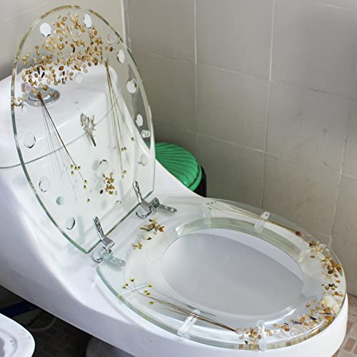 Abattant WC allongé transparent avec abattant fermeture amortie et clipsable - 5
