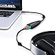 CSL - USB Soundkarte extern 7.1 Virtual Surround - Sound Card Adapter - Dynamic 3D Surround - für Computer Notebook Ultrabook Tablet-PC MacBook - Plug & Play - Windows 11-kompatibel - schwarz