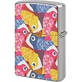 ライターケース 和風 和柄 鯉のぼり ZIPPO兼用ケース ジッポライターカバー Zippo交換用外側 喫煙具 金属 誕生日 父の日 タバコ愛好者 プレゼント