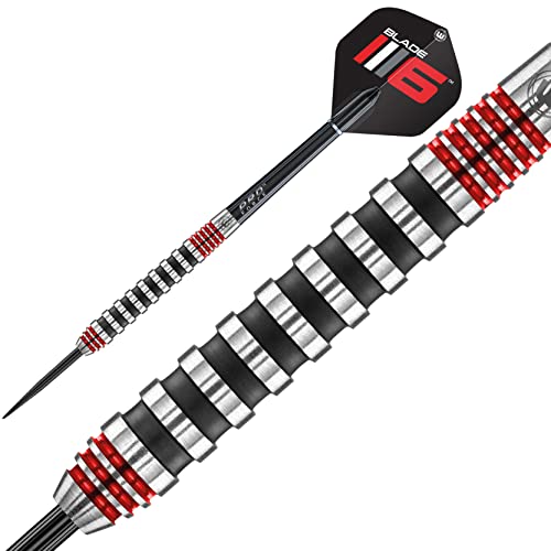 WINMAU Advance 500 Series Tungsten Red 24 Gram Steeltip Darts Set including Flights and Shafts (Stems) - Image 4