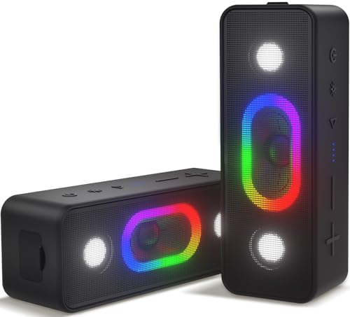 Ortizan Enceinte Bluetooth Puissante, Enceinte Portable Bluetooth 5.3, sans Fil