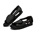 Chaussures De Marche Diabétiques Pieds Gonflés Orthopédiques Pour Les Personnes Âgées, Fermeture Réglable Sandales À Bout Ouvert Largeur Extra Large Pour Femmes ( Couleur : Noir , Taille : US 11/men )