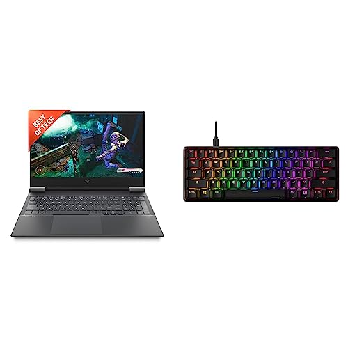 Image of HP Victus Gaming AMD Ryzen 5-5600H Processor 16.1 inch(40.9 cm) FHD Gaming Laptop & Alloy Origins 60 Red Switch