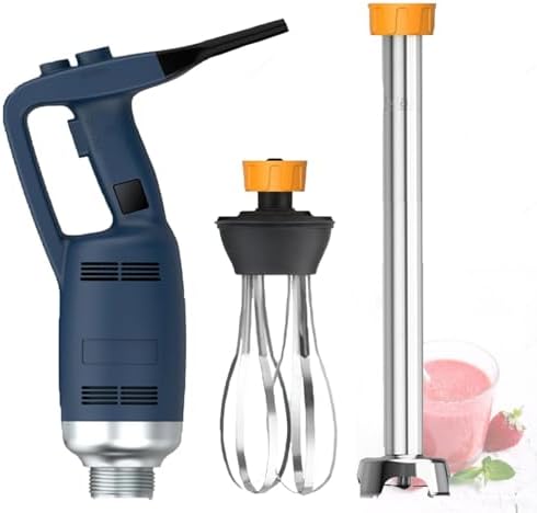 Professional 500W Kitchen Hand Blender for Soups & Sauces, 3-Speed Motor with Heat Dissipation, Anti-Splash Design, Easy to Clean, Perfect for Bakery & Restaurant Food Prep