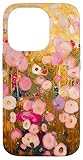 Gustav Klimt Pink Flower Garden Art