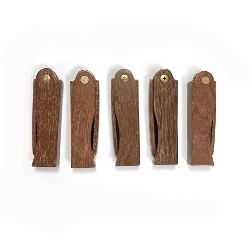 Folding Beard Comb-Fine Tooth Folding Comb For Men Hair,Beard,Mustache Styling,Pocket Sized Sandalwood Horn Beard Comb W/Gift Box For Daily Grooming #TOP5