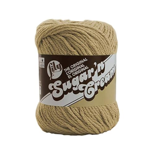 Image of Lily Sugar 'N Cream The Original Solid Yarn, 2.5oz, Medium 4 Gauge, 100% Cotton - Jute - Machine Wash & Dry