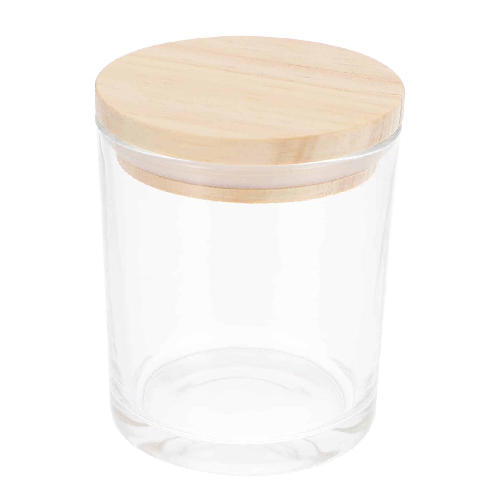 Uonlytech Transparent Frosted Glass Candle Jars Candle Making Containers Lids for Crafts and Home Decor
