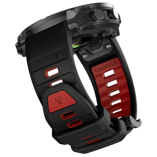 Image of OVERSTEP Compatible with Fenix 8 51mm Watch Bands, 26mm Soft Siliocne Strap for Garmin Fenix 5X /Fenix 5X Plus /Fenix 6X /Fenix 6X Pro /Fenix 7X /Fenix 7X Pro Smartwatch