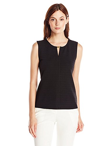 Calvin Klein Women's S/L Textured Shell W/Hardware