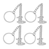 Llavero portátil con calibrador vernier: este llavero con calibrador vernier tiene un estilo vintage, un diseño pequeño y delicado, y resulta útil y decorativo para diversas ocasiones, como por ejemplo, para las llaves del coche