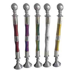 Balaji Metal Master Stainless Steel Rajwadi ColourFull Railing Pillar (Pack of 1, White)