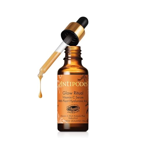 Antipodes Glow Ritual Vitamin C Serum – Light-wear Gel To Brighten Skin – Hyaluronic Acid Serum – Skincare for Glowing Skin - Dry Skin & Oily Skin – 30ml