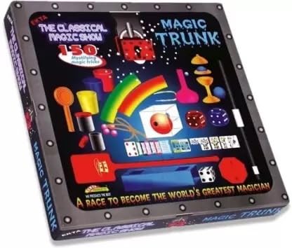 Mayank & Company Magic Trunk Game of Classical Magic Show with 150 Amazing Magic Tricks for Kids