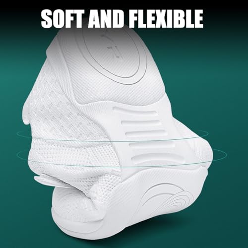 Tongzone Cheer Shoes Youth Girls Cheerleading White Dance Shoes