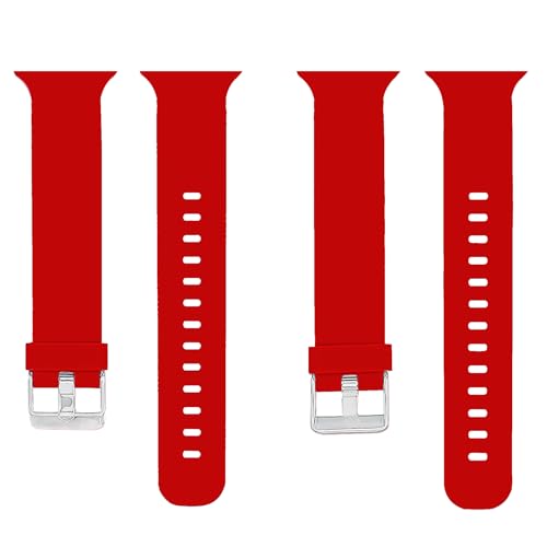 Image of ACM Watch Strap Slide 42MM 44MM 45MM 46MM 49MM Silicone Belt Compatible With Boat Wave Elevate Smartwatch Classic Casual Band Red