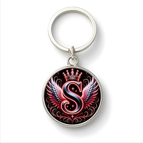 Image of magical gifts MG | Premium Alphabet & Initial Metal Keychain for Bags & Keys | Double-Sided | Personalized Initial Charm Keyring | Heavy-Duty Metal | Perfect for Gifting & Daily Use