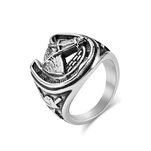 Bague cheval retro style europeen et americain pour hommes et femmes