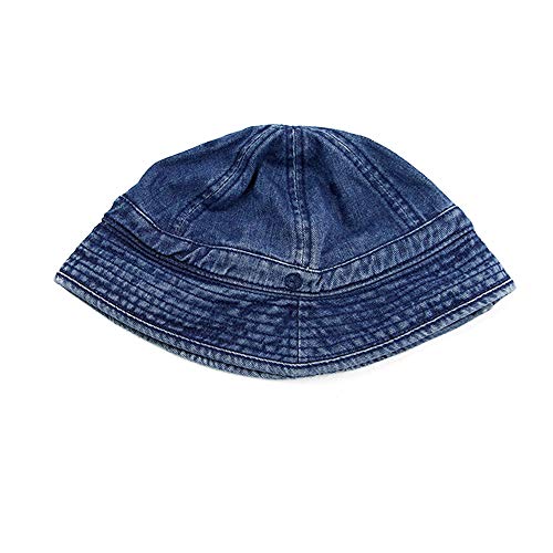 Croogo Short Brim Outdoor Bucket Hat Floppy Bucket Hats Upf 50+ Sun Protection Hat Denim Bucket Hats For Women,Dark Blue-Gd73 #TOP1