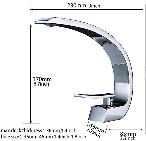 Grifo de lavabo monomando anticorrosión en latón con acabado de cromo 6