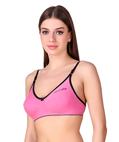 Image of KEOTI Cotton Lycra Printed Bras - Pack of 7 (Weekdays Printed i.e., Sunday, Monday,..)