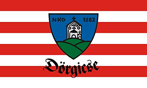 Drapeau Dörgicse község grand format aux finitions haut de gamme