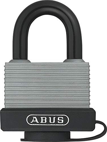 ABUS 539718 Mosiężna Kłódka Zamykana na Klucz Czarna 3,6 x 1,85 x 6,5 cm