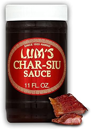 LUM'S Hawaiian Char-Siu (Sweet Roast Pork) BBQ Sauce Since 1955 - Chinese Char Grill Barbecue Marinade for Beef, Rib, Pork, Chicken & Duck, 11oz