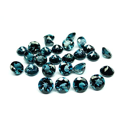 Bleu Topaze 3mm Forme Ronde pour la fabrication de bijoux artisanaux de haute qualité