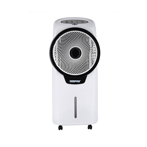 Geepas Gac9580 High Speed Rechargeable Air Cooler Portable 3speed Swing Function Air Conditioner For Room Office Kitchen And More 2 Years Warranty