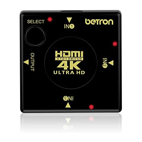 Betron HDMI Switch 4K 3D 3 Port Cover