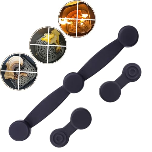 Lnhgh Bucle magnético de freidora, hebilla de silicona imán de freidora - Juego de soporte de forro de freidora imán,Gadget de cocina de silicona de fijación rápida para revestimiento en
