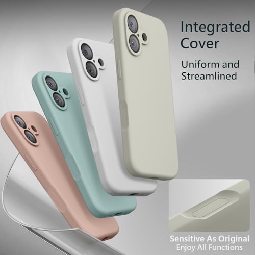 Image of FireNova Magnetic for iPhone 17 Case, Compatible with MagSafe, [Integrated Silicone Camera Control Button] [Camera Protection] Anti-Scratch Microfiber Lining Phone Case, 6.3 inch, Stone