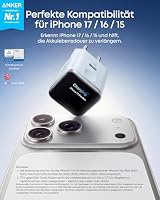 Anker Smart Ladegerät, Anker Nano 45W USB C Ladegerät mit Display und intelligenter Erkennung, integriertem Schonmodus, kompaktes GaN Schnellladegerät für iPhone 17/16/15 Serie, iPad, MacBook – Ansicht 2
