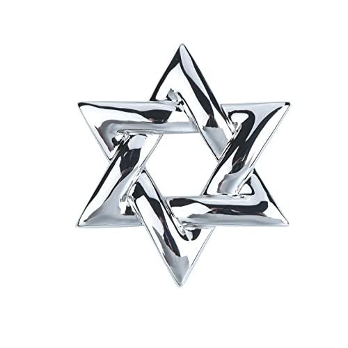 Image of Sparkle Crystal Star of David Brooch Pin Rhinestone Star Bouquet Brooch Pin Lapel Pins Spiritual Brooch Badge