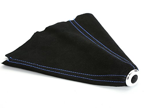 汎用 シフトブーツ 本革 バックスキン 加工取付用 ブルーステッチ