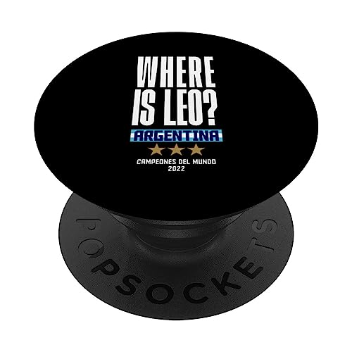 Argentina World Champion 2022 - Soccer fans-related products PopSockets Swappable PopGrip, Black