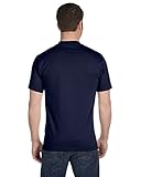 Hanes Men's Tall Short Sleeve Beefy-T (Pack of 2), 4XLT, 1 Navy / 1 Deep Red