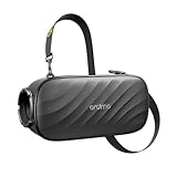 Oraimo Bluetooth Speaker Loud, 80W Heavy Bass, Subwoofer, Wireless Portable Outdoor Speaker, 28H Playtime, RGB Lights, TWS, Bluetooth 5.4, TF Card, AUX, Custom EQ for Beach Party Camping, Black