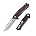 Kizer Cutlery Folding Pocket Knife Flipper Liner Lock Red G10 Handles Tactical Knife, Dukes Matt Cucchiara V3466N2