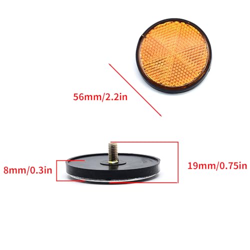 Image of Surf turtle Universal Reflector 6PCS Plastic Screw Mount Reflective Warning Reflectors Apply to Motorcycle Scooter Mopeds