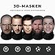Realistische 3D-Druck Vollgesichtsmasken Breaking Bad Bundle Walter White, Jesse Pinkman – Atmungsaktiv, leicht & bequem, ideal für Cosplay, Partys, Halloween, Karnveal & Events oder JGAs