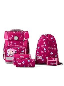 SCHOOL-MOOD Champion Maxx Pro Schulranzen-Set 6-teilig, höhenverstellbar, 22 L, ca. 1, 1 kg – Motiv Klara (Häschen), Grundschule 1.–4. Klasse, Modell 2026