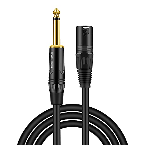 Dremake Mono 6.35Mm 1/4’’ Ts Male To Xlr Male Audio Cable, 3Ft Jack 6.35Mm To Xlr 3-Pin Interconnect Cord, Quarter Inch To Xlr Unbalanced Mic Cable For Speakers, Stage, Dj, Amp, Studio Audio Console #TOP5