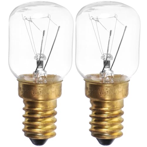 Image of 2PCS 25W E14 220-230v Oven Light Bulb Refrigerator Fridge Light Bulb Retro Tungsten Filament Lamp Bulbs Warm Yellow Light for Daily Use