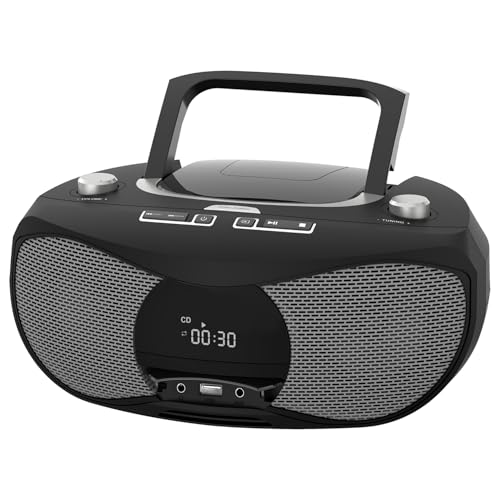 LONPOO Lecteur CD Portable, Poste CD Compatible CD-R/RW/WMA et MP3, Lecteur CD Bluetooth 5.3,...
